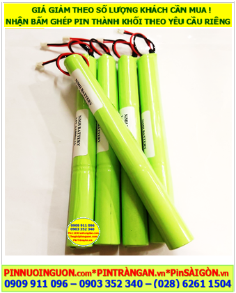 Pin đèn EXIT 3.6v-AA700mAh, Pin đèn Sự cố 3.6v-AA700mAh, Pin đèn Khẩn cấp 3.6v-AA700mAh chính hãng 